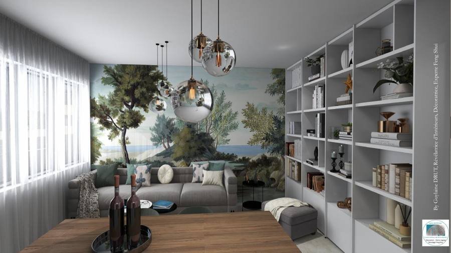 Proposition de décoration · T1 bis en rez-de-chaussée